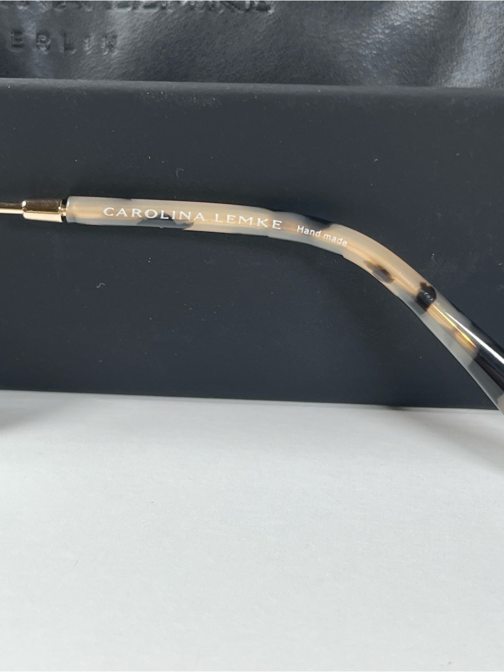 Brand New In Box Carolina Lemke Berlin Designer Sunglasses Grey Demi Gold Style - Picture 10 of 12